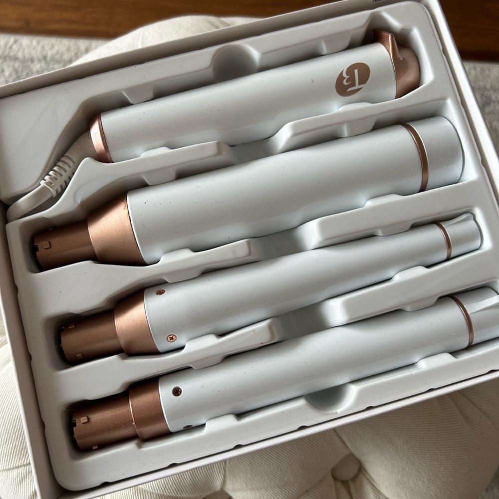 T3 Twirl Trio Hair Curling Iron with Three Interchangeable Barrels NEW